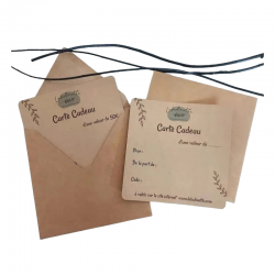 30 Cartes cadeau à...